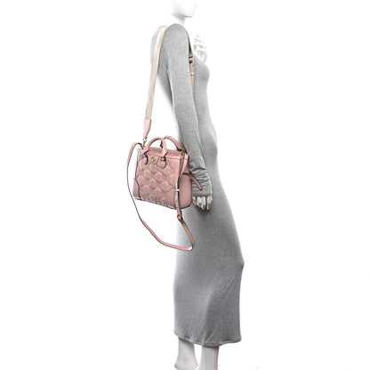 Gucci Calfskin GG Matelasse Mini Top Handle Bag Perfect Pink 2 of 10