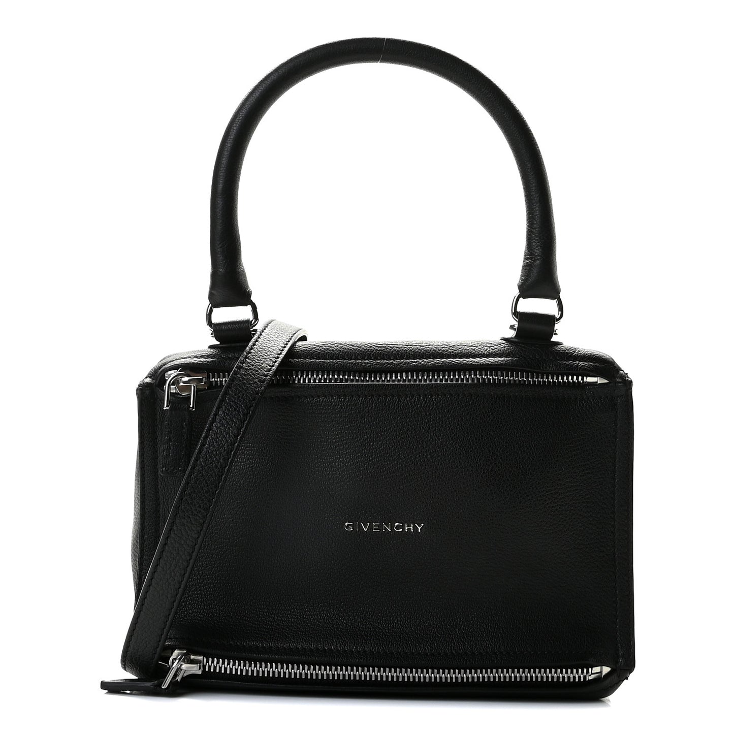 Sugar Goatskin Small Pandora Black