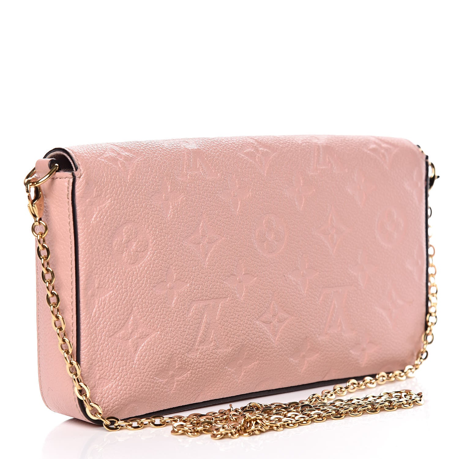 Louis Vuitton Empreinte Pochette Felicie Chain Wallet Rose Poudre 3 of 14