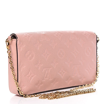 Louis Vuitton Empreinte Pochette Felicie Chain Wallet Rose Poudre 3 of 14
