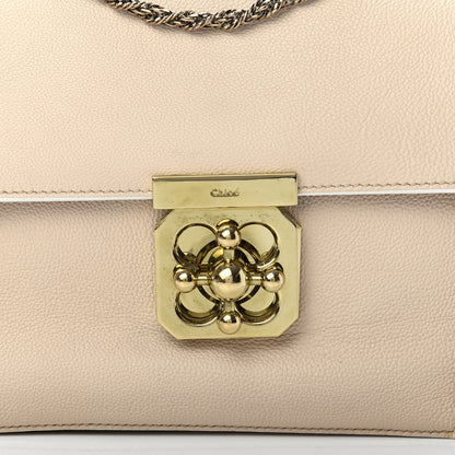 Chloe Goatskin Medium Elsie Shoulder Bag Biscotti Beige 13 of 14