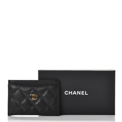 Chanel Caviar Quilted Card Holder Black 9 of 9