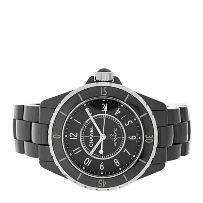 Chanel Stainless Steel Ceramic 38mm J12 Automatic Watch Black 2 of 5