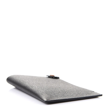 Hermes Epsom Tarmac Dot PM Passport Holder Black Gold 4 of 9