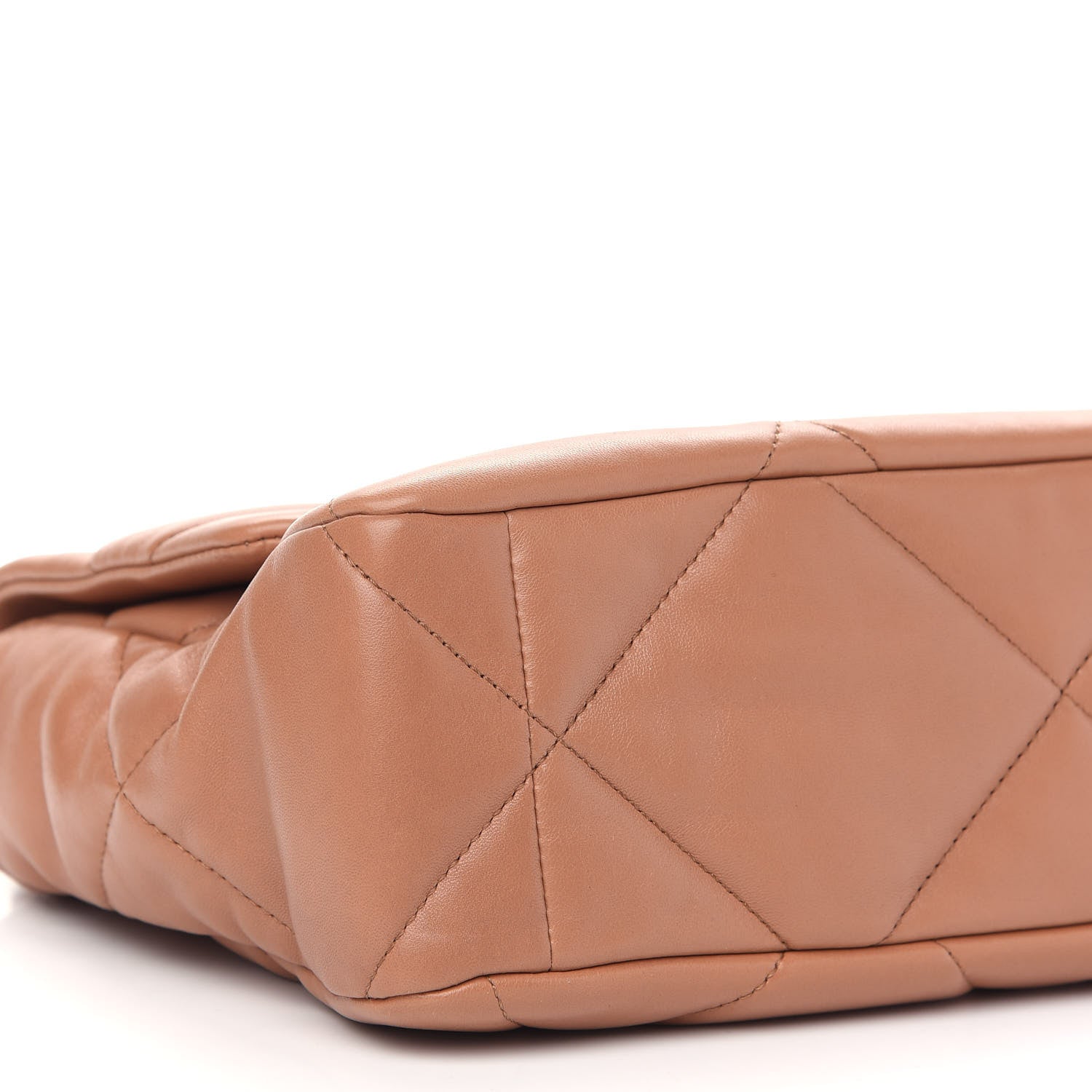 Chanel Lambskin Quilted Large Chanel 19 Flap Brown 8 of 9