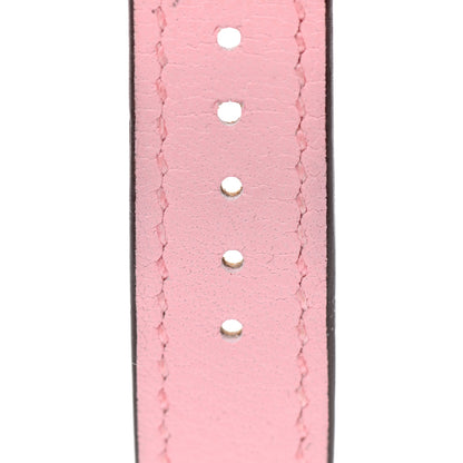 Hermes Chevre Mysore Heure H Hour Watch MM Strap Rose Sakura 7 of 7