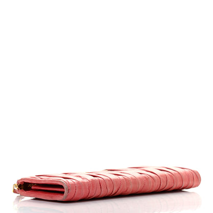 Miu Miu Nappa Matelasse Lux Zip Around Wallet Rosa 4 of 8