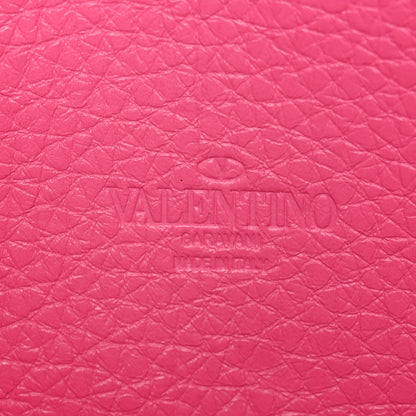 Valentino Garavani Pebbled Calfskin Medium Rockstud Flip Lock Crossbody Bag Feminine Pink 6 of 9