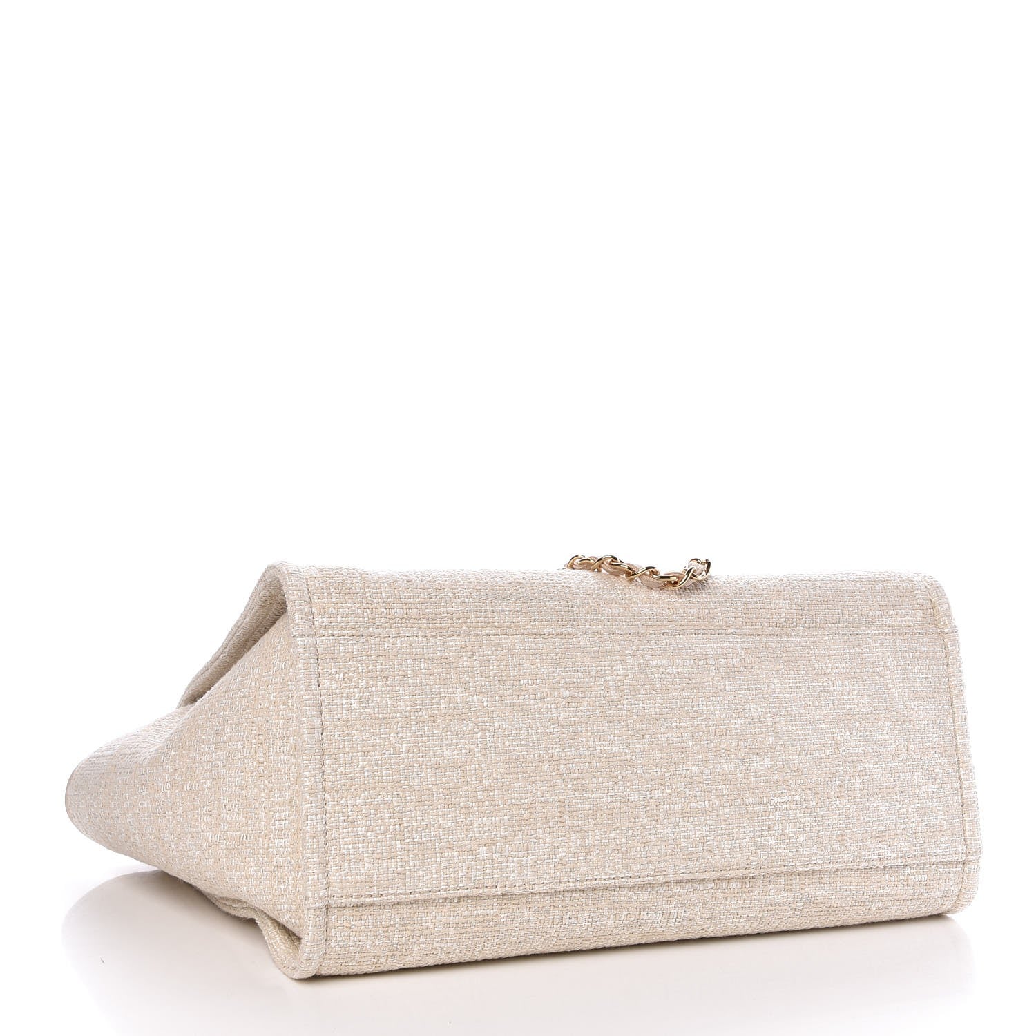 Chanel Canvas Large Deauville Tote Light Beige 5 of 9
