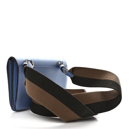 Fendi Vitello King Mini Flat Baguette Azzurro Sky 2 of 9