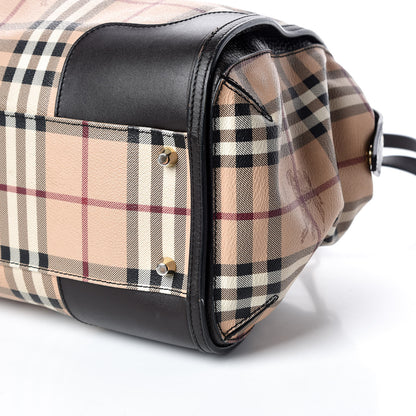 Burberry Haymarket Check Small Gladstone Chocolate 7 of 17