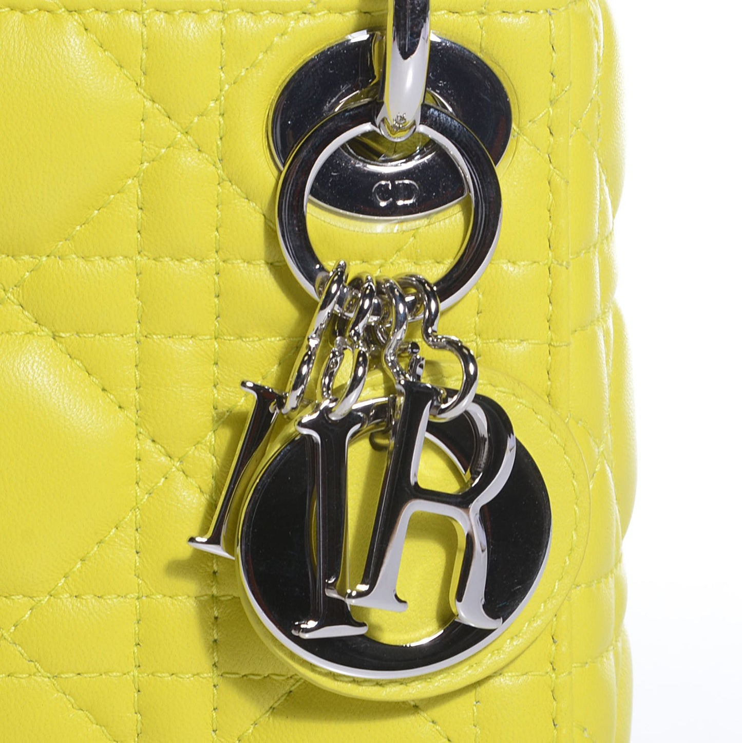 Lambskin Cannage Nano Lady Dior Acid