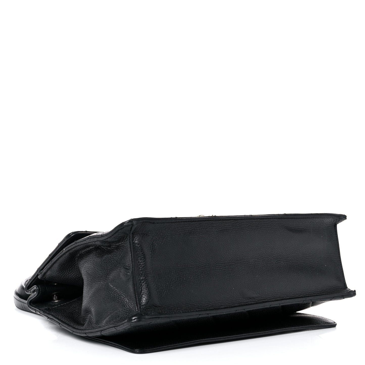 Caviar Quilted Large Retro Class Flap Black