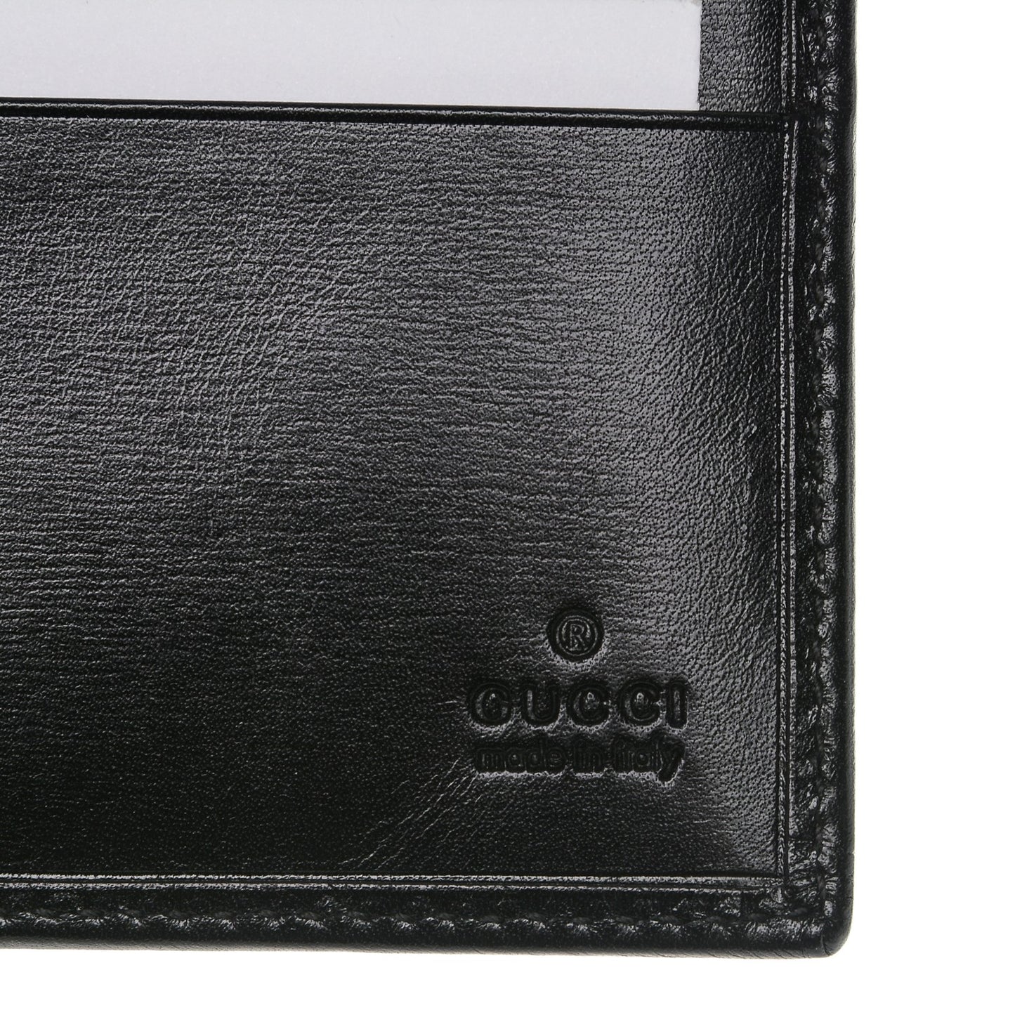 Mens Monogram Bi-Fold Wallet Black