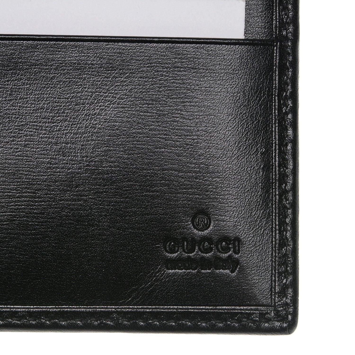 Gucci Mens Monogram Bi-Fold Wallet Black 6 of 6