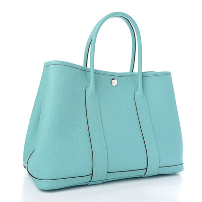 Hermes Vache Country Garden Party 30 TPM Bleu Atoll 3 of 10