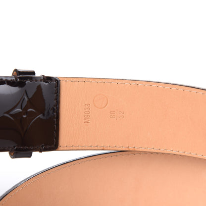 Louis Vuitton Vernis 40mm Fleur Belt 80 32 Amarante 6 of 8