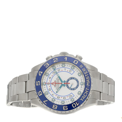 Rolex Stainless Steel 44mm Oyster Perpetual Date Yacht-Master II Watch White 116680 2 of 4