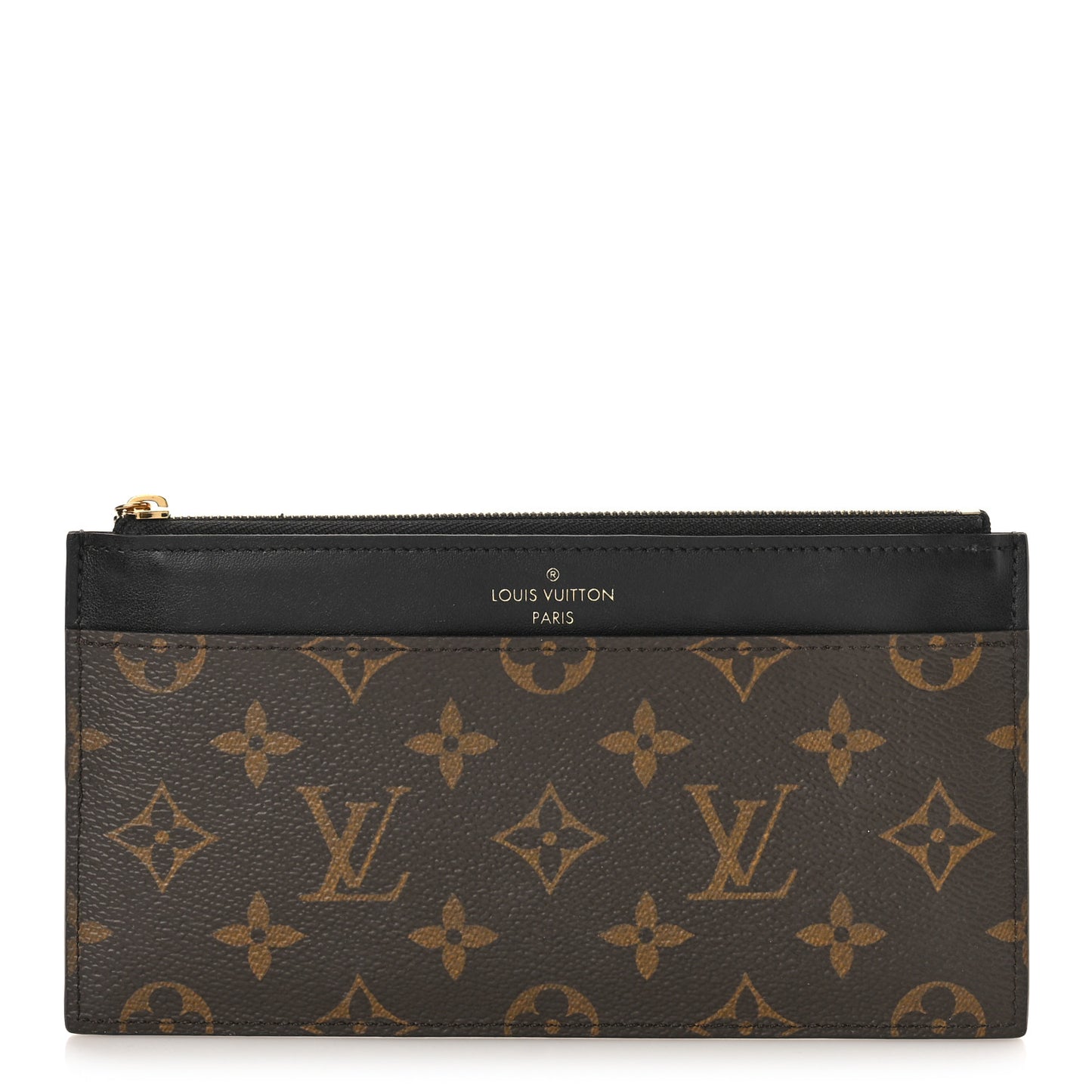 Monogram Slim Purse Black