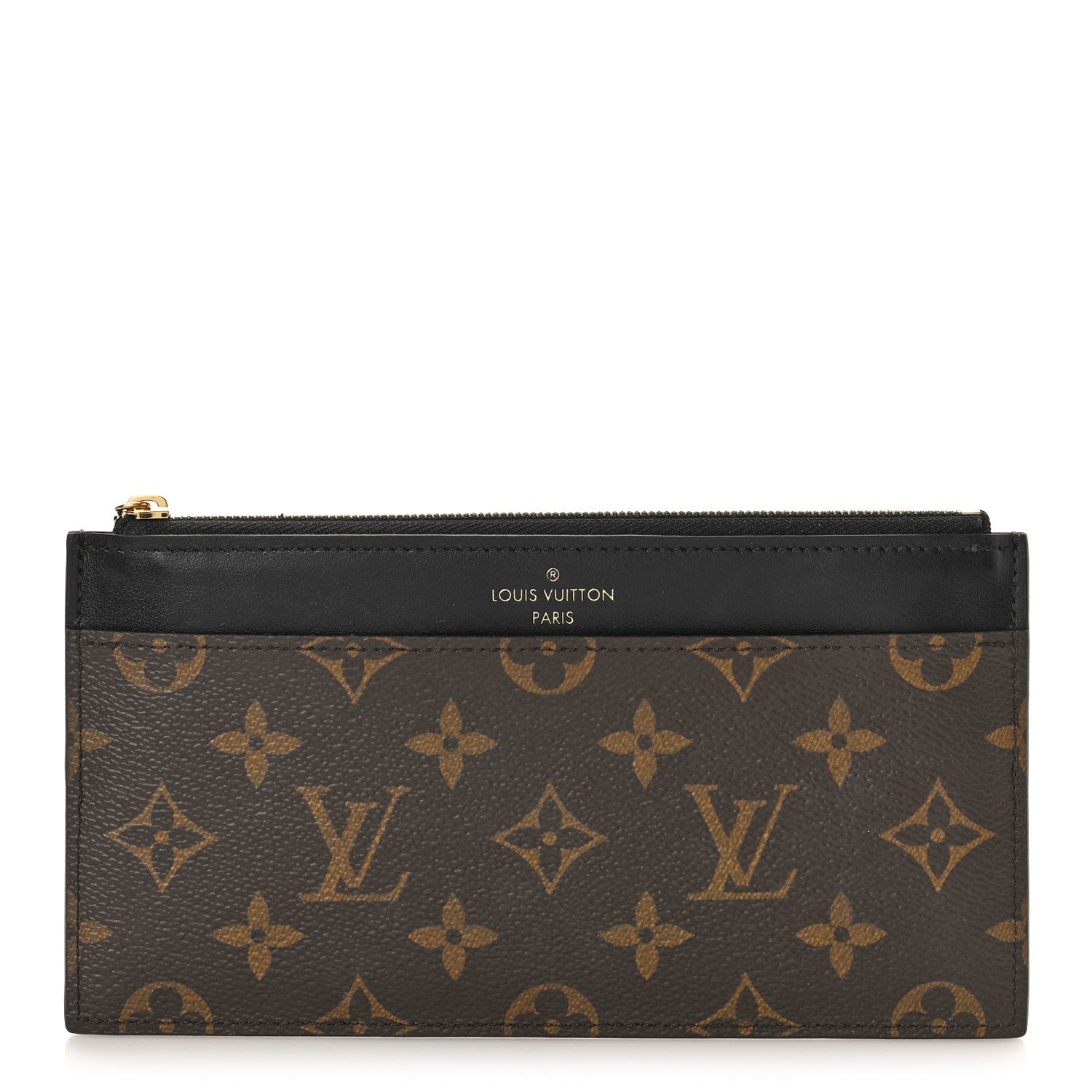 Louis Vuitton Monogram Slim Purse Black 1 of 8