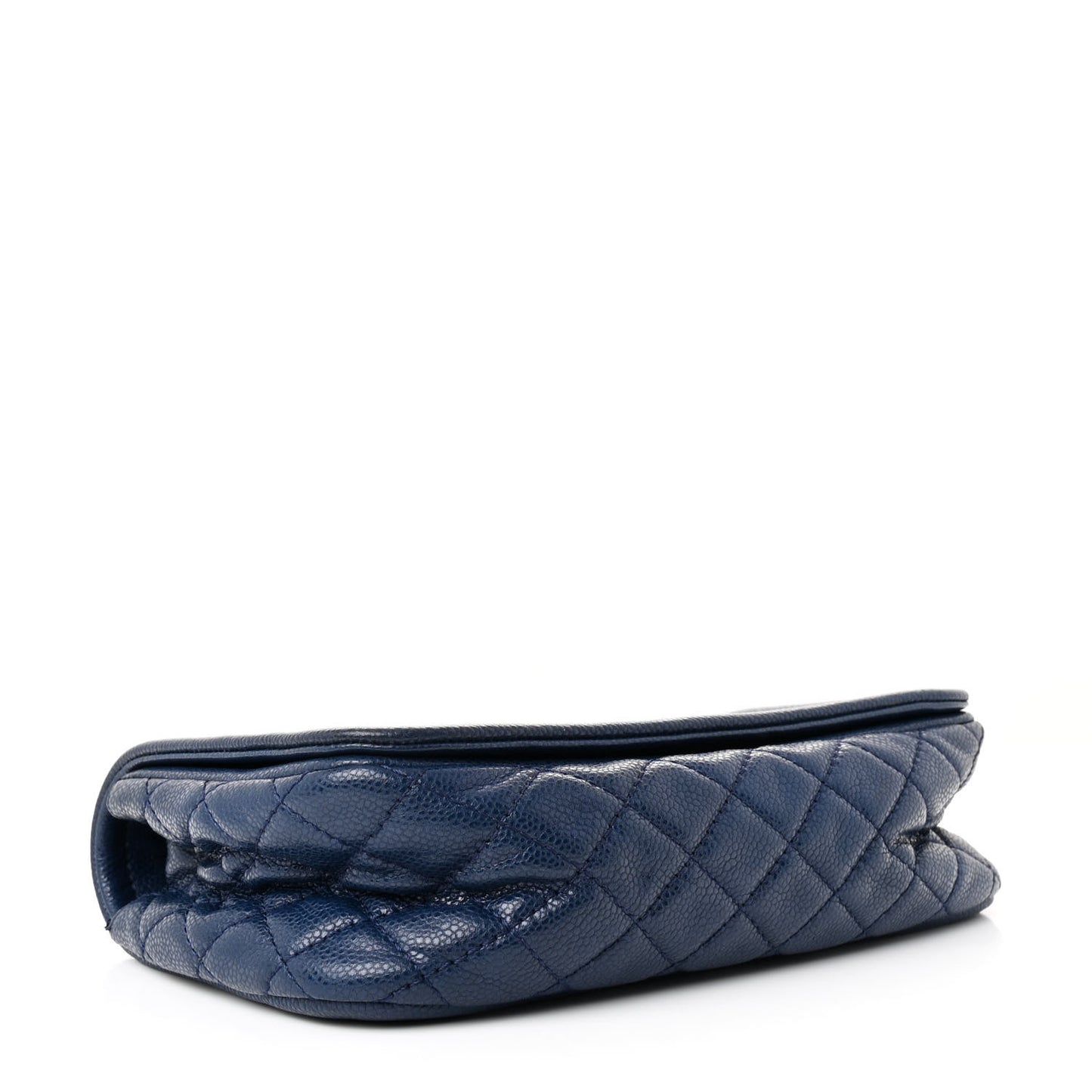 Caviar Medium Timeless CC Flap Navy Blue