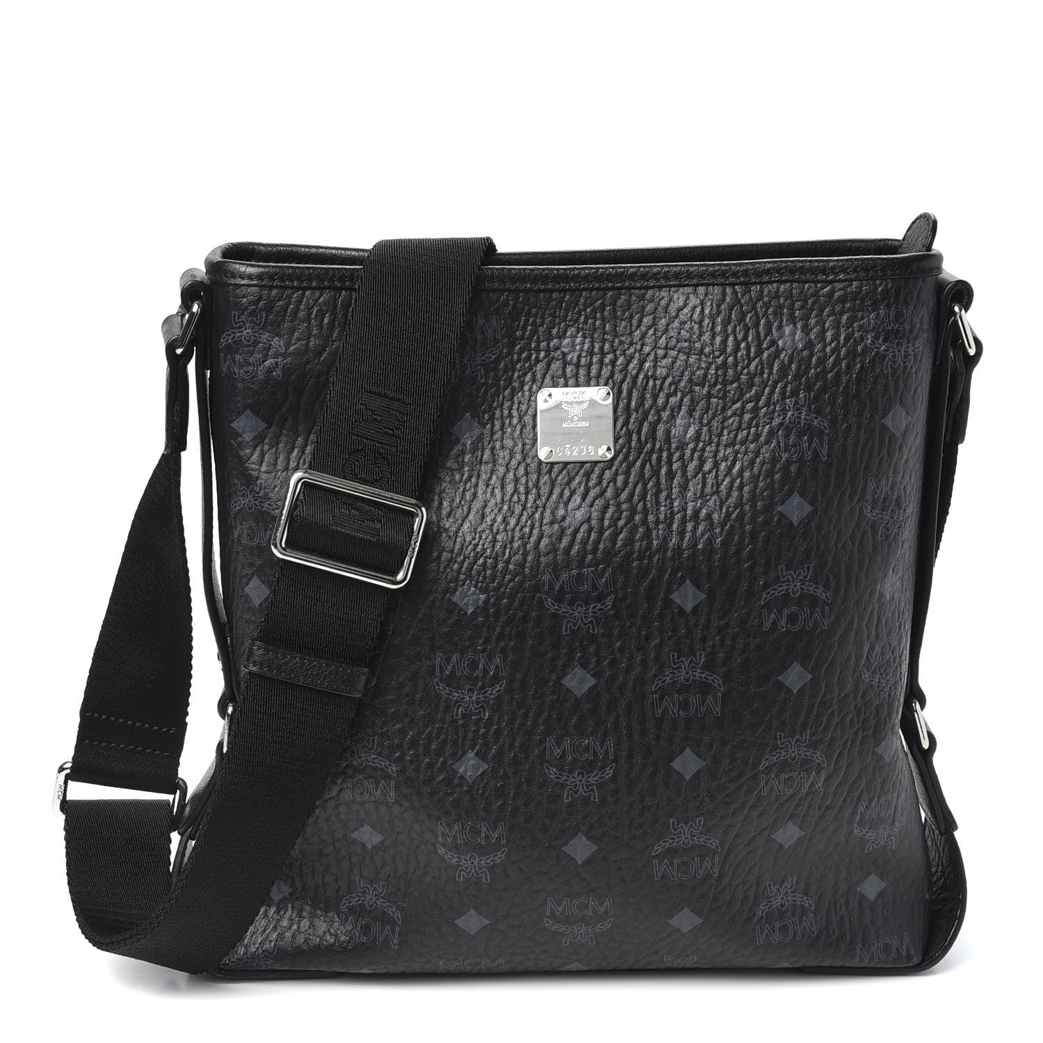 MCM Visetos Crossbody Messenger Black 1 of 8