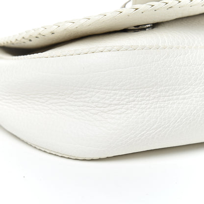 Christian Dior Calfskin Braided Gaucho Double Saddle Bag White 9 of 15