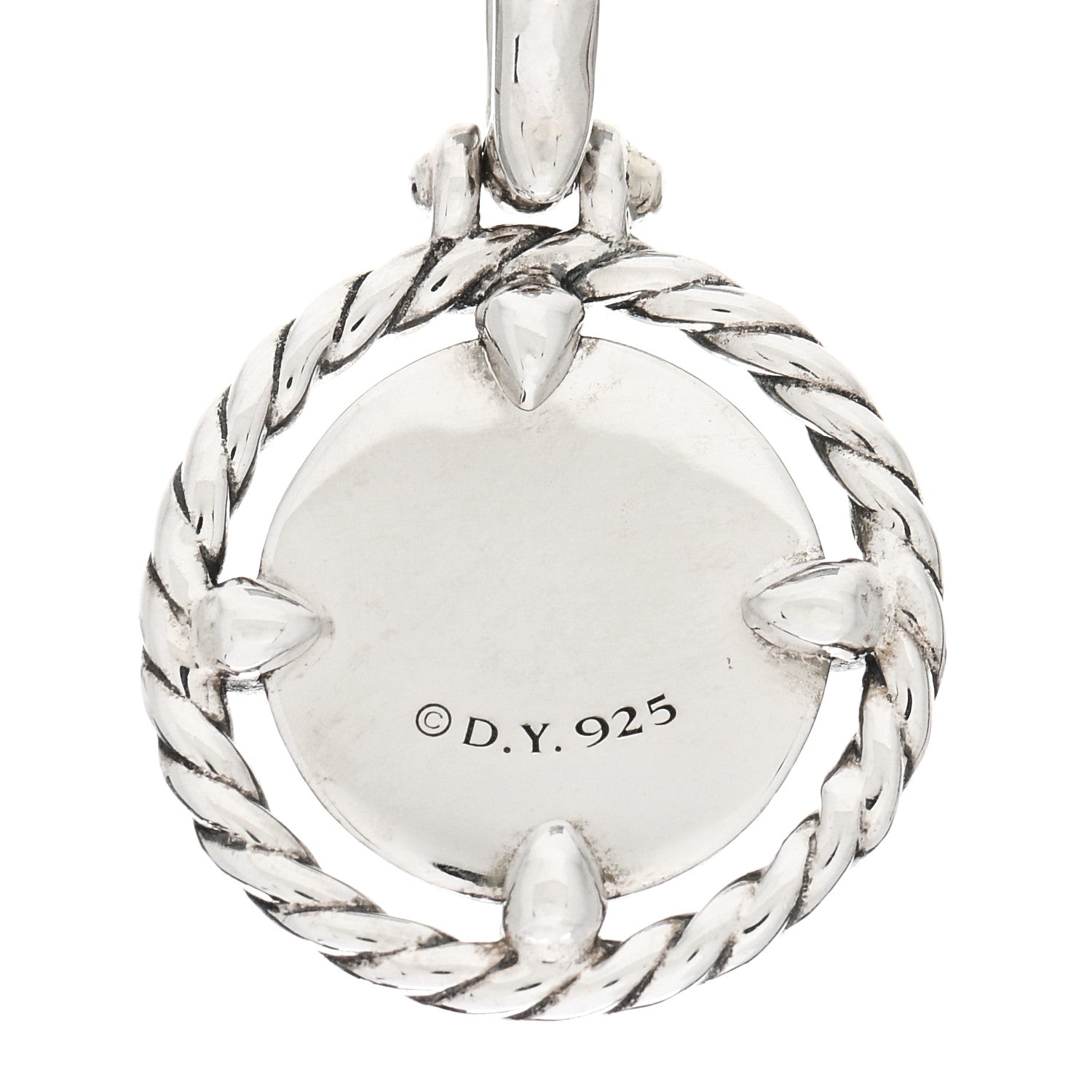 David Yurman Sterling Silver Diamond Canada Charm Enhancer Pendant 3 of 3
