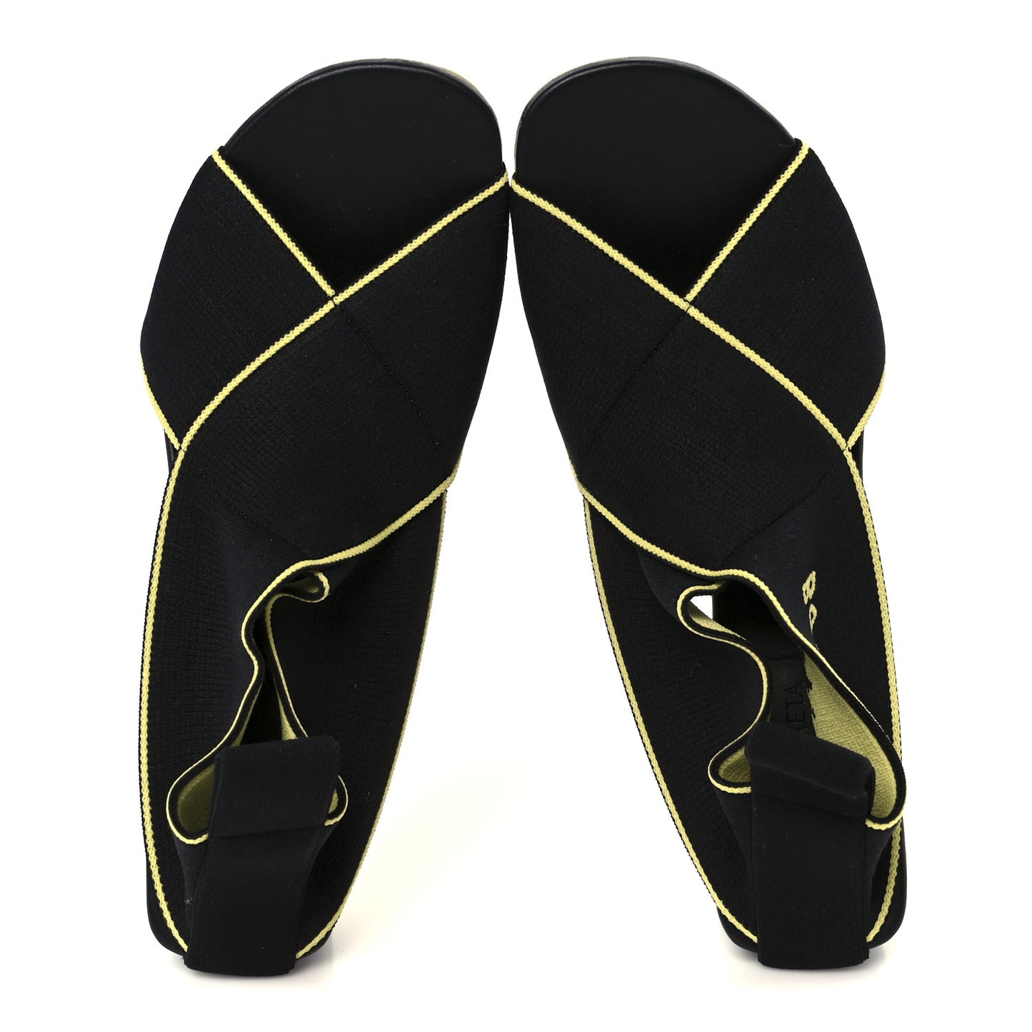 Nylon Stretch Flex Sandal  38 Black