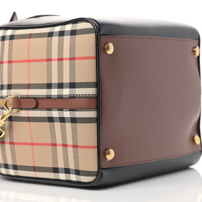Burberry Smooth Calfskin Small Cube Bowling Bag Black 5 of 9