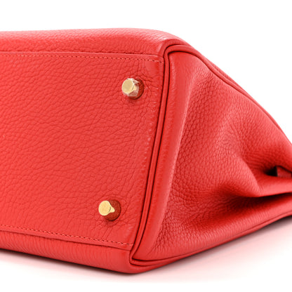 Hermes Togo Kelly Retourne 28 Rouge Tomate 9 of 12