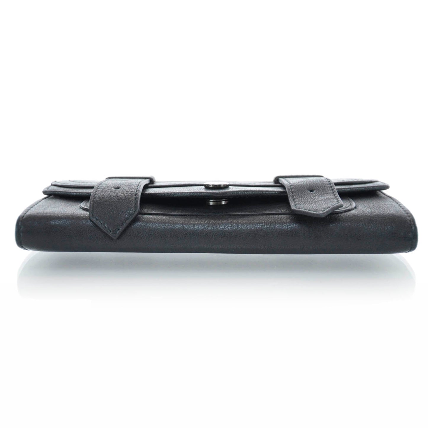 Leather PS1 Continental Wallet Black