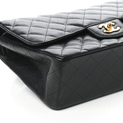 Chanel Caviar Quilted Jumbo Double Flap Black 8 of 9
