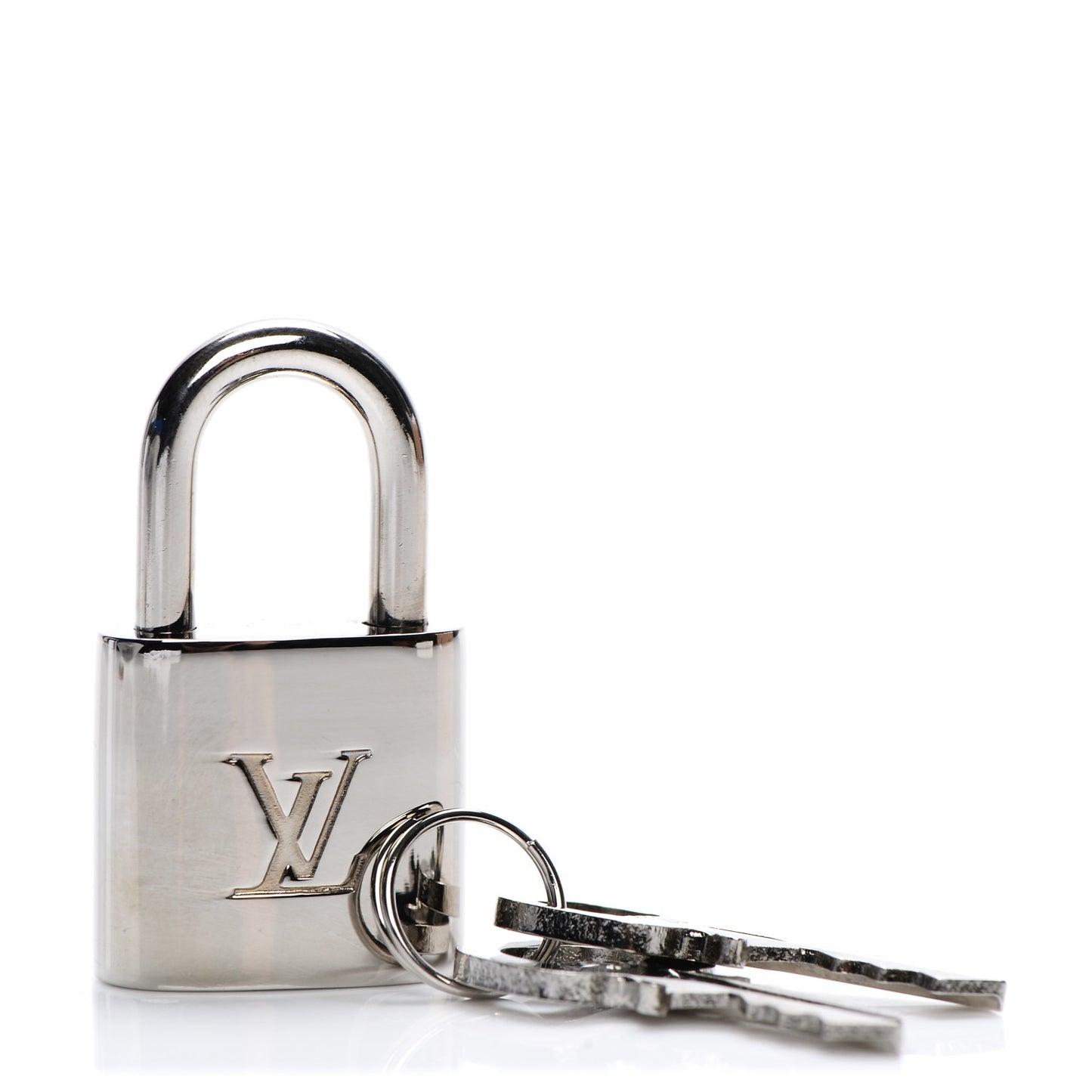 Polished Silver Lock and Key Set