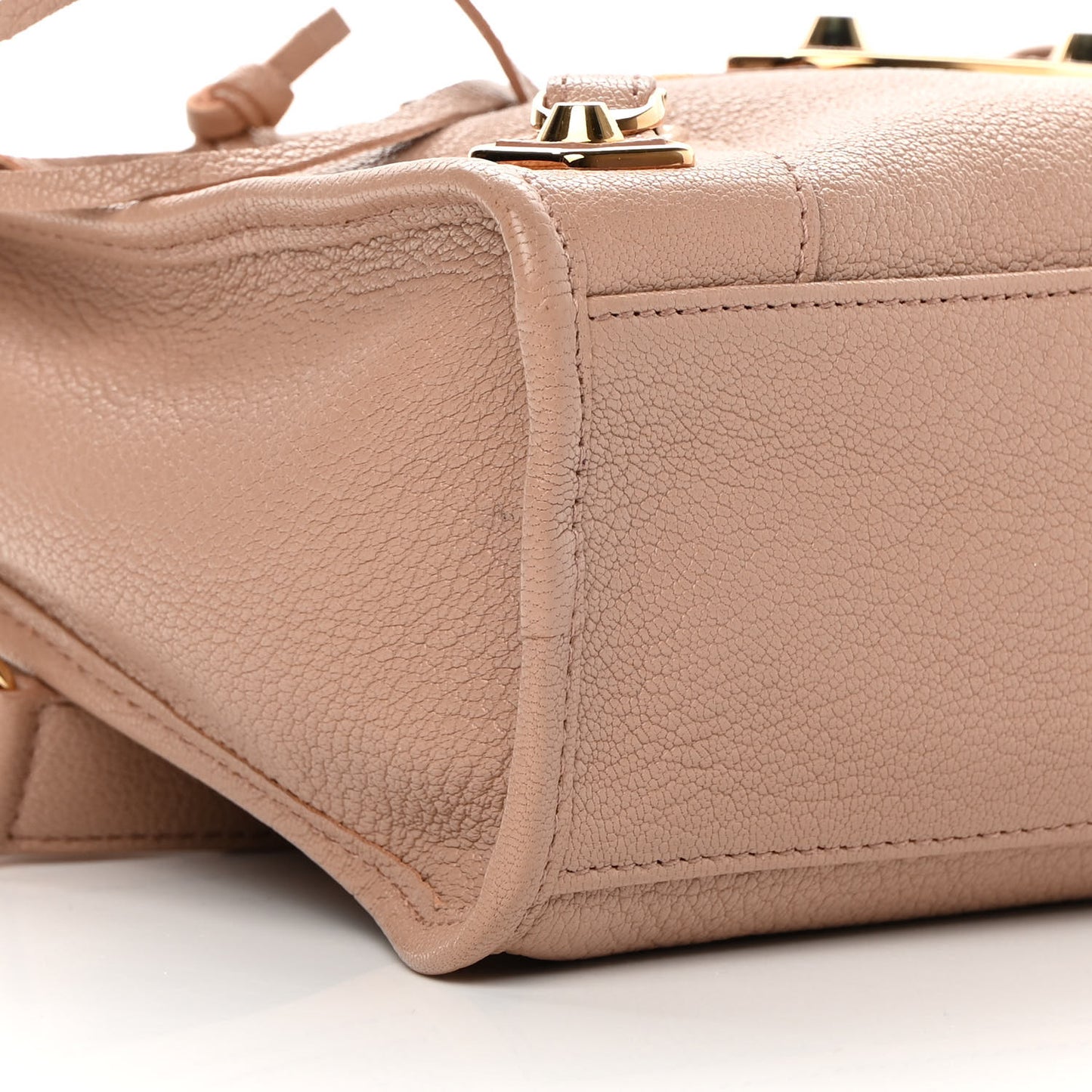 Chevre Gold Metallic Edge Hardware S City Rose Des Sables