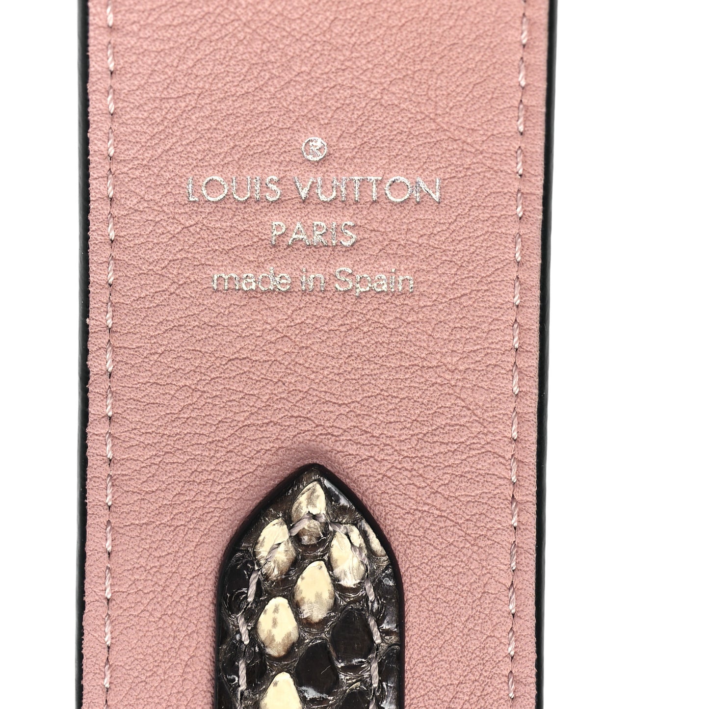 Snakeskin Bandouliere Shoulder Strap Natural