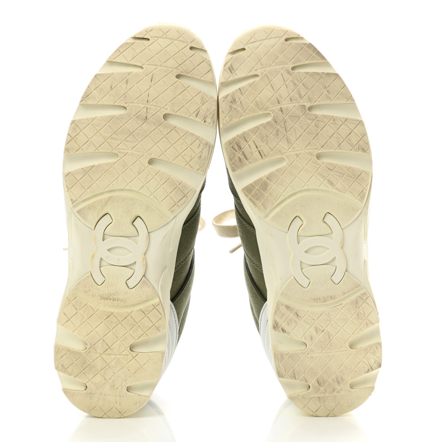 Chanel Canvas Womens Sneakers 39 Green 5 of 8