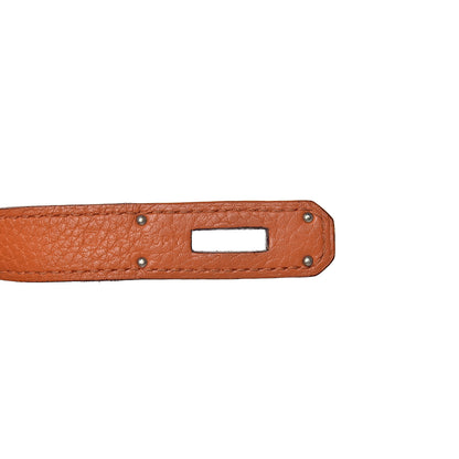 Hermes Taurillon Clemence Jypsiere 28 Orange 7 of 17