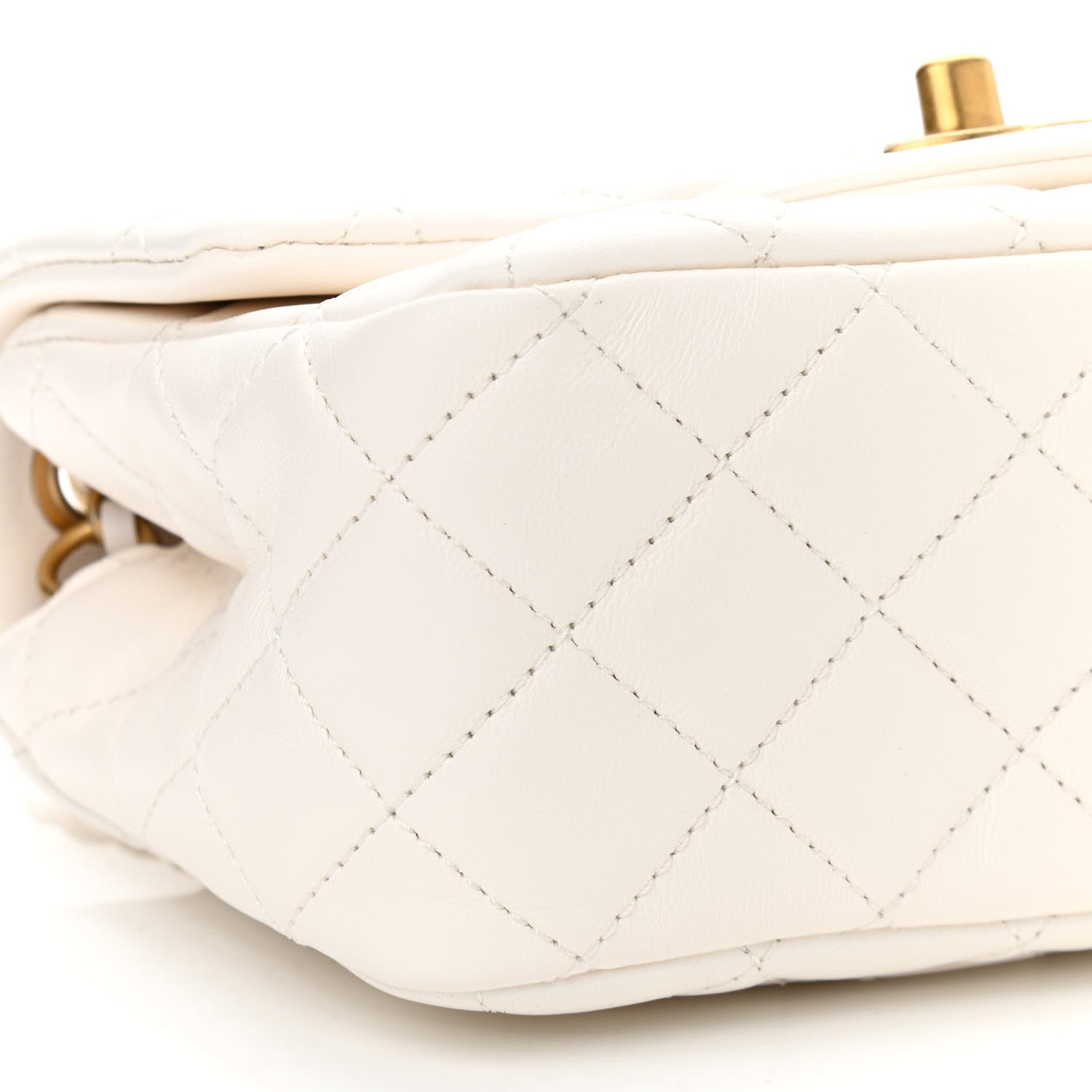 Chanel Lambskin Quilted Mini Pearl Crush Flap White 9 of 11