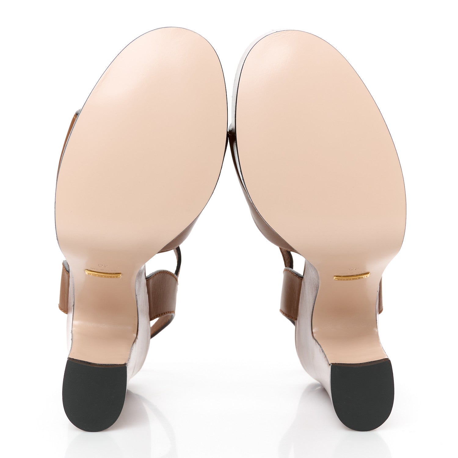 Gucci Cosmos Softy Calfskin Wooden Interlocking G Cut-Out 30/120mm Platform Sandals 40 Cuir 6 of 8