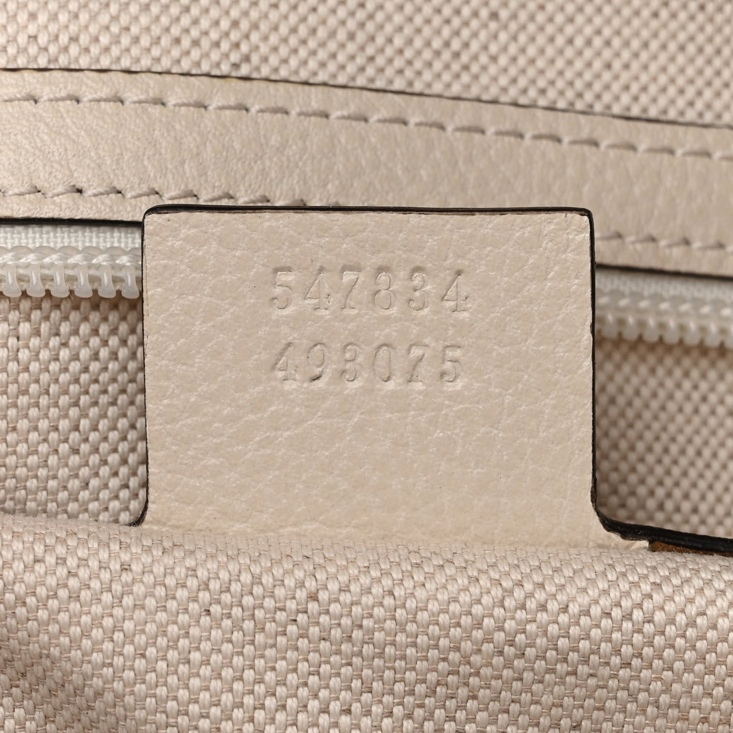 Calfskin Logo Day Backpack Mystic White