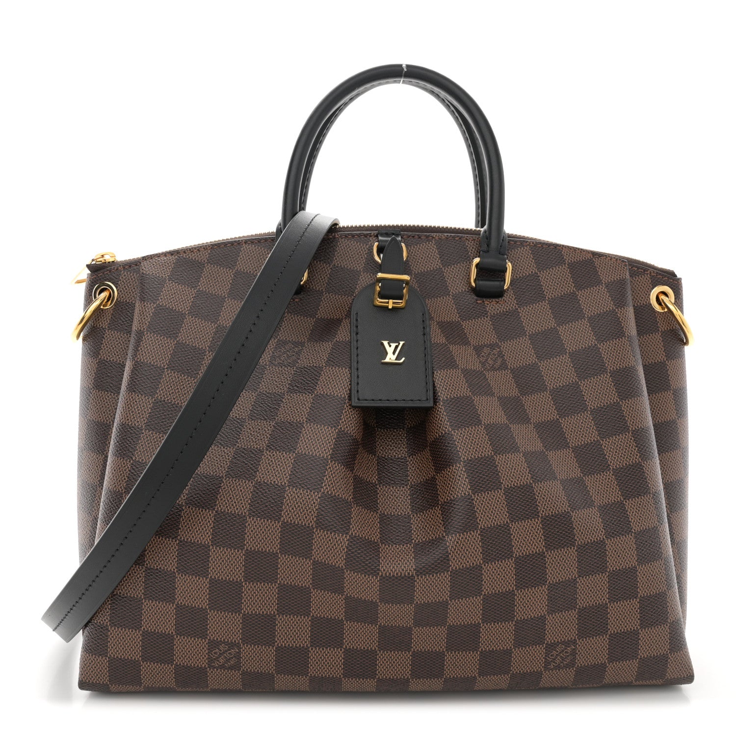 Louis Vuitton Damier Ebene Odeon Tote MM Black 1 of 9
