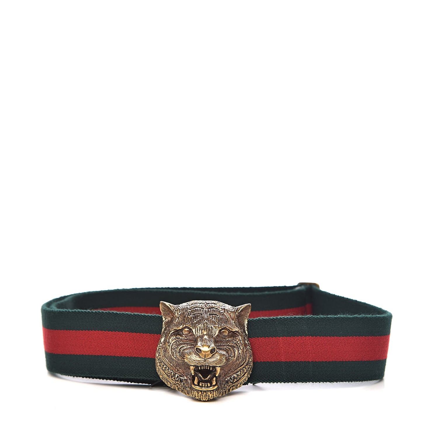 Web Feline Buckle Belt 85 34 Green Red