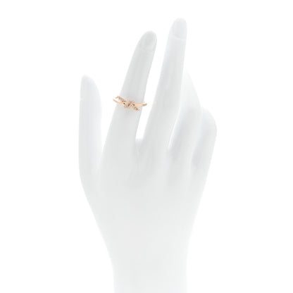 Tiffany 18K Rose Gold Diamond Small Knot Ring 52 6 2 of 5