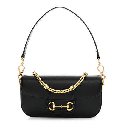 Gucci Azalea Calfskin Small Horsebit 1955 Chain Shoulder Bag Black 1 of 11