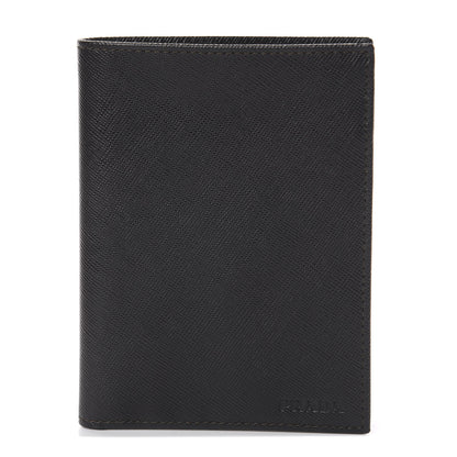 Prada Saffiano Bi-Fold Wallet Black 1 of 6