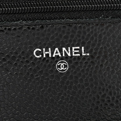 Chanel Caviar Quilted Wallet on Chain WOC Black 6 of 11
