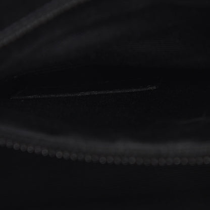 Saint Laurent Grain De Poudre Textured Mixed Matelasse Large Triquilt Monogram Monochrome Satchel Black 8 of 8