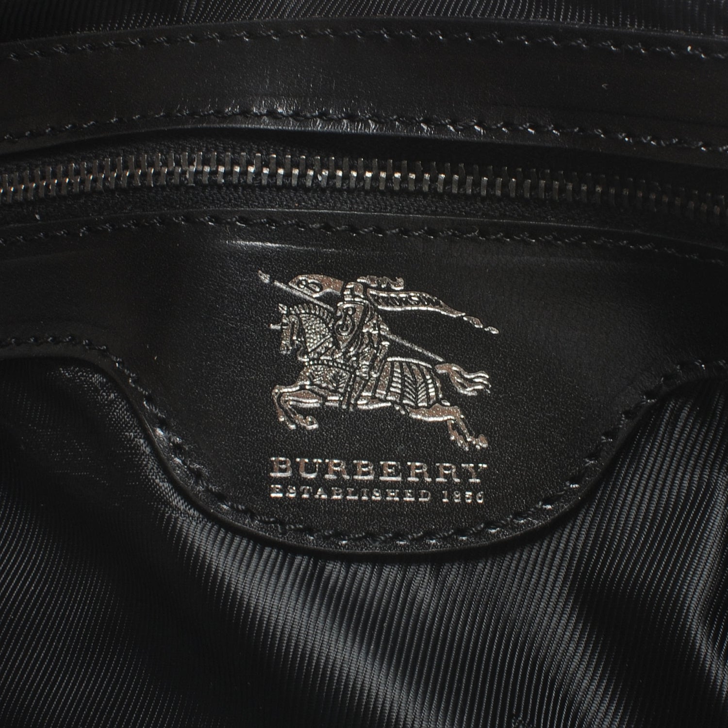 Burberry Prorsum Calfskin Studded Knight Satchel Black 7 of 9