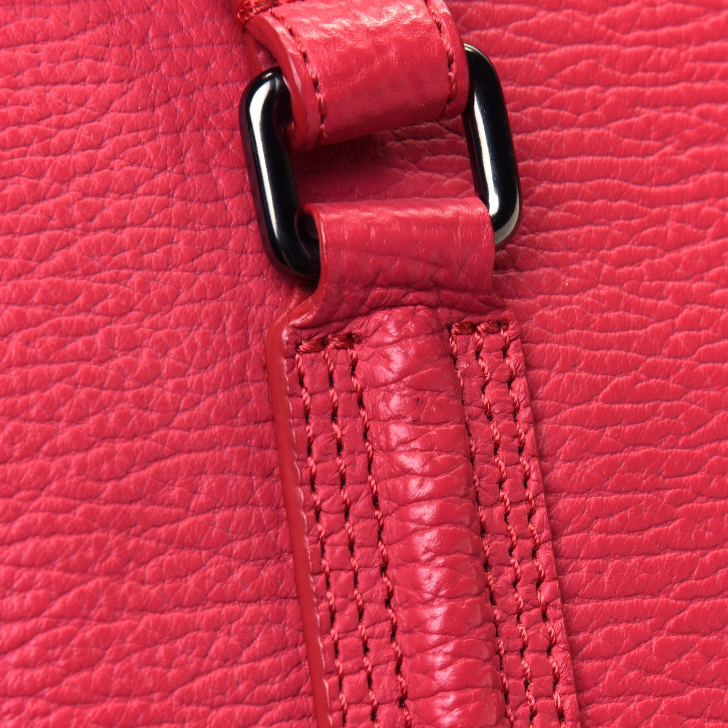 Textured Calfskin Medium Pashli Satchel Raspberry